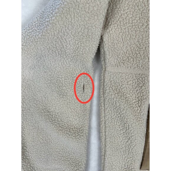 The North Face Women's Cragmont 1/4 Snap Fleece Sherpa Sweater Size Small Beige - Picture 3 of 9